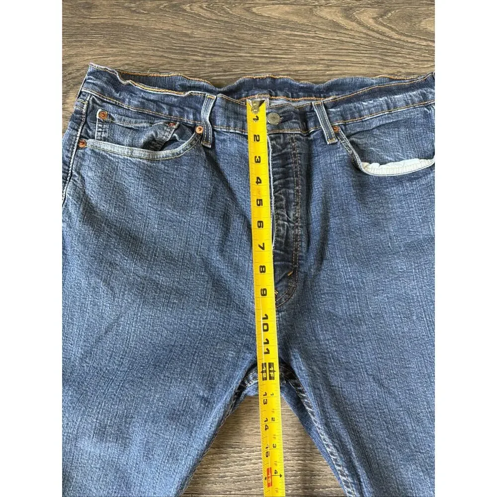 Vintage Levi's 505 Straight Leg Jeans Men's 36x32 Blue Denim Americana Western